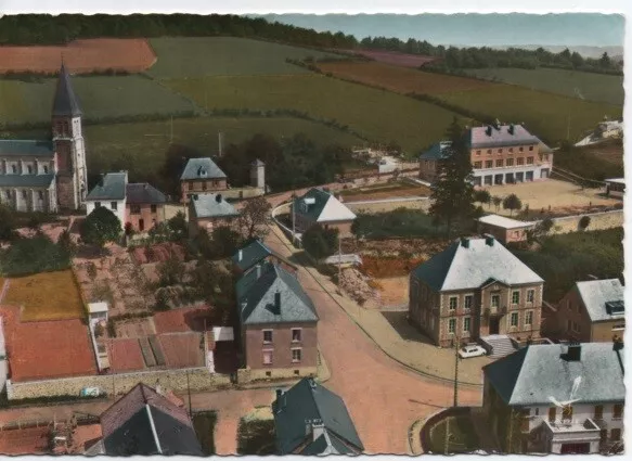CPM - MONTSAUCHE - La Mairie et les écoles  (Nièvre)