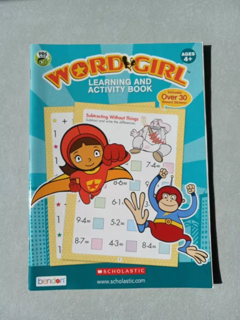 Reading: 48 Pg. PBS Cyberchase Activity Workbook (Math, Puzzles,  StickersNEW