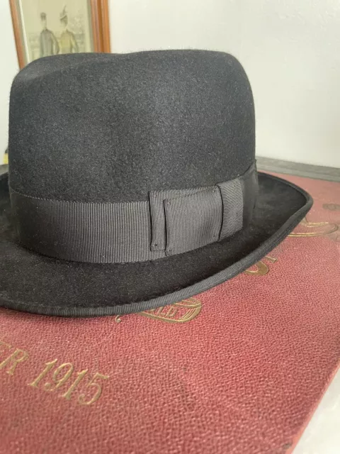 Laird & Co Hatters 30s Style Homburg, Size 58 2