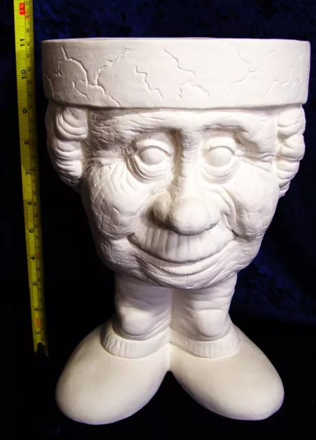 Ready to Paint WaddlePot Grandma Lizzie Planter