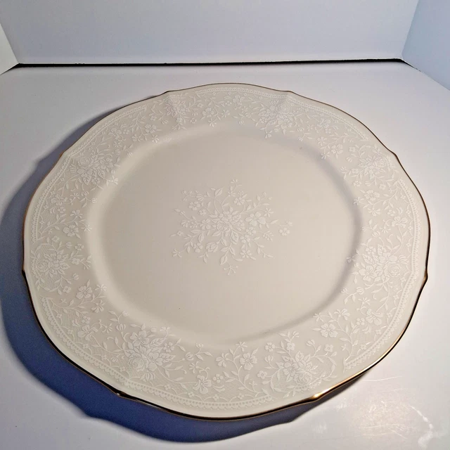 NORITAKE IVORY CHINA CHANDON Gold Trim Dinner Plate #7306