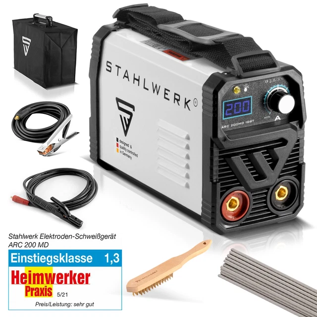Poste à souder STAHLWERK ARC 200 MD IGBT inverter à Electrodes / MMA 200 ampère