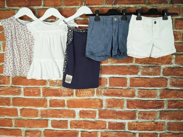 Girls Bundle Aged 4-5 Year Next Gap Fatface Shorts T-Shirt Cami Summer 110Cm