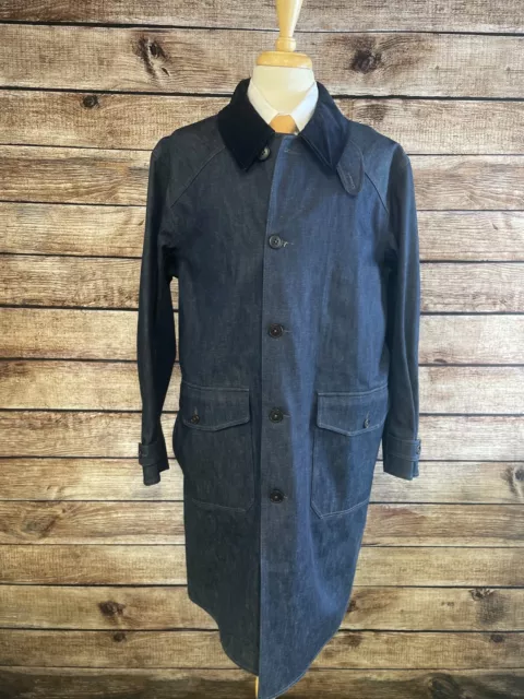 NWT RRL Japanese Denim Raincoat Size XL Ralph Lauren