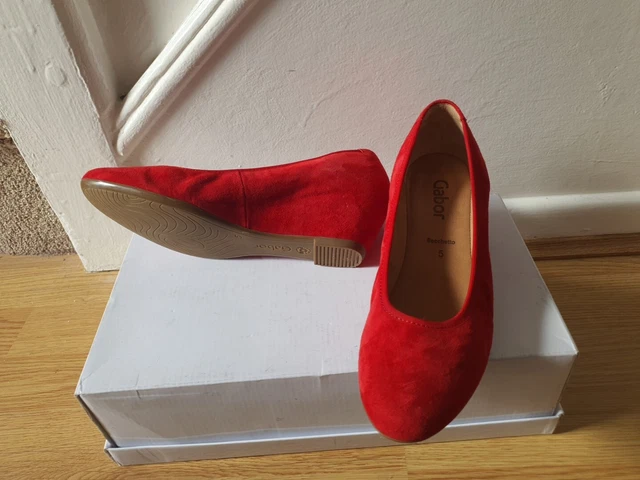 GABOR SIZE 5 Red Suede Shoes 23.00 PicClick UK