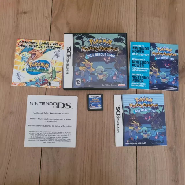 Pokemon Mystery Dungeon: Blue Rescue Team (Nintendo DS) Complete with Manual