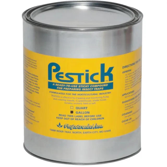 PESTICK INSECT TRAP STICKY COMPOUND, use for IPM Trap, 1 GALLON **DENTED Can**