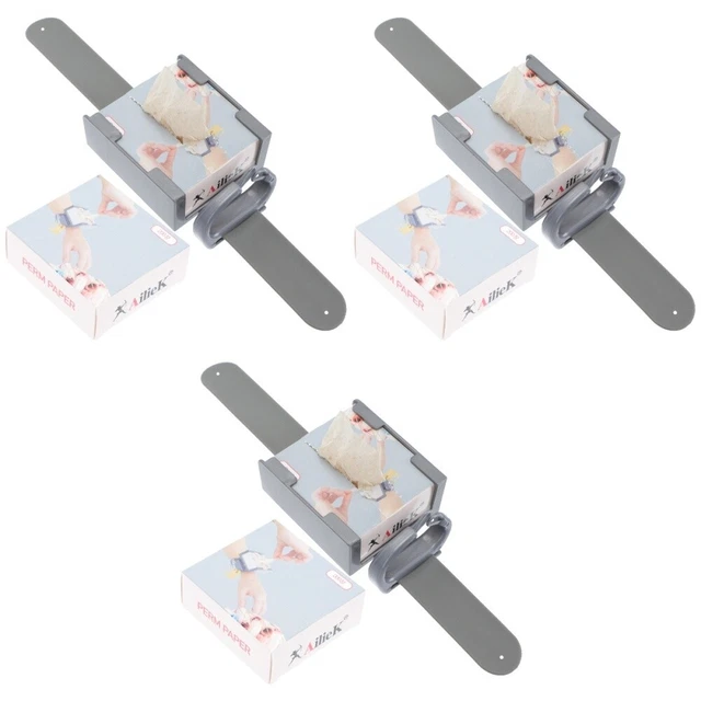 3 Sets Tragbares Handgelenk Dauerwelle Einweg-Perming-Papier Werkzeug