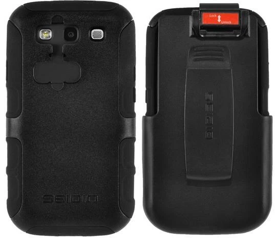OEM Seidio Convert Rugged Combo Holster&Case Clip For Samsung Galaxy S3 S 3 III
