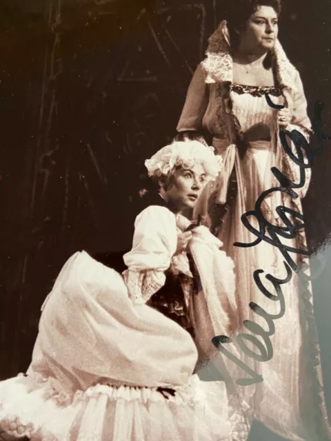 SENA JURINAC signed & Evelyn LEAR (unsigned) Opera Autograph Autografo Lirica