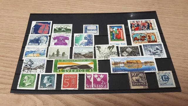 Konvolut / Lot 3 - alte Briefmarken aus Schweden - Sverige