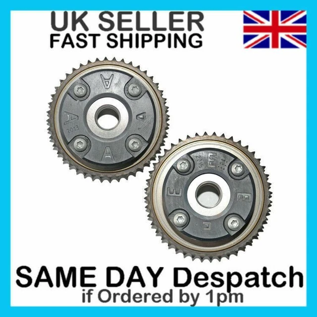 2Pcs Camshaft Adjuster Actuator Set (Intake & Exhaust) For Mercedes W204 C250 SLK250
