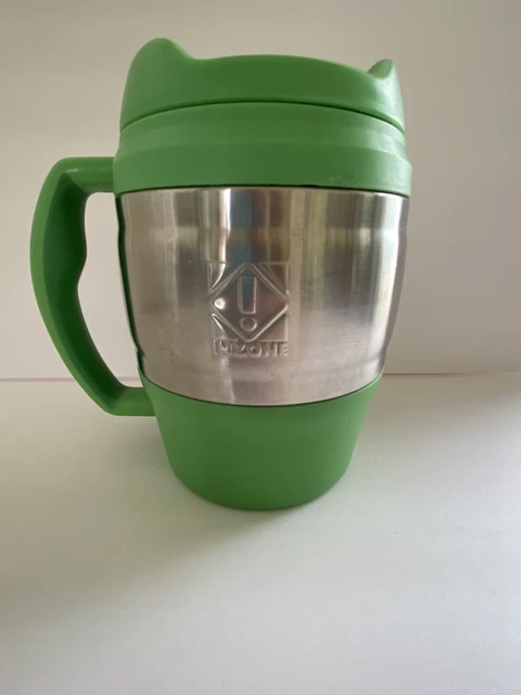 Bubba Keg 52 Oz. Insulated GREEN & Chrome Travel Mug Handle Hot or Cold Used