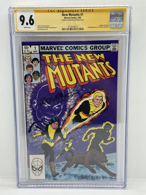 The New Mutants #1 CGC SS 9.6 NM+ WP MARVEL COMICS 1983 Key Signed by Bob McLeod