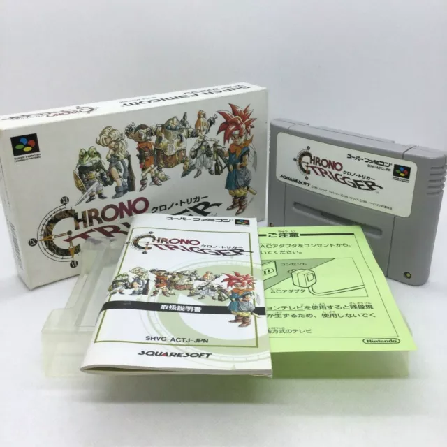 SNES -- Chrono Trigger -- Boxed. CanSave! Super famicom. Japan Game. 14892