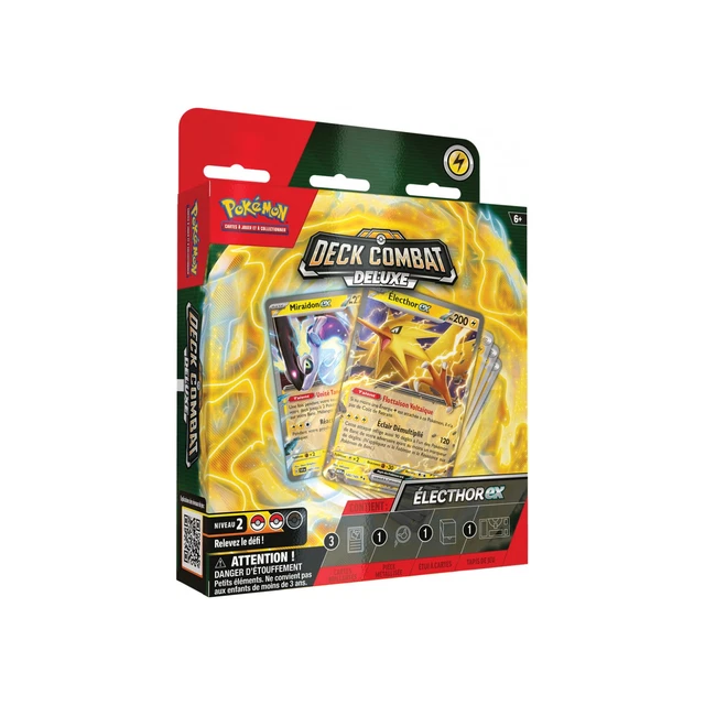 Deck Pokémon Combat Deluxe Koraidon-ex - 60 Cartes Prêtes à Jouer - Avec Accessoires Et Code Online