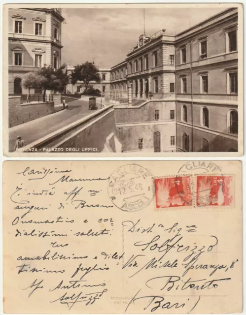 Potenza - Palazzo Degli Uffici - Viagg. 1948 -61851-