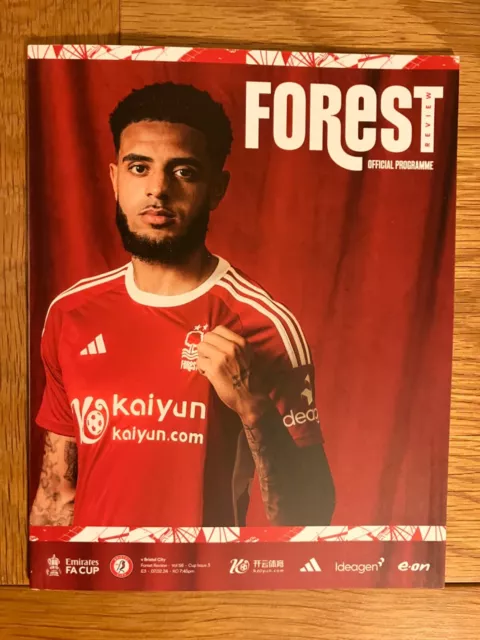 Nottingham Forest v Bristol City 07/02/2024 Emirates FA Cup Programme*In Stock*