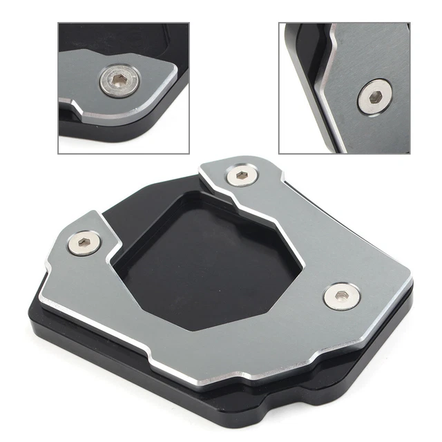 For BMW F800 GS/ADV 2015-2017 Kickstand Side Stand Enlarge pad Plate Grey