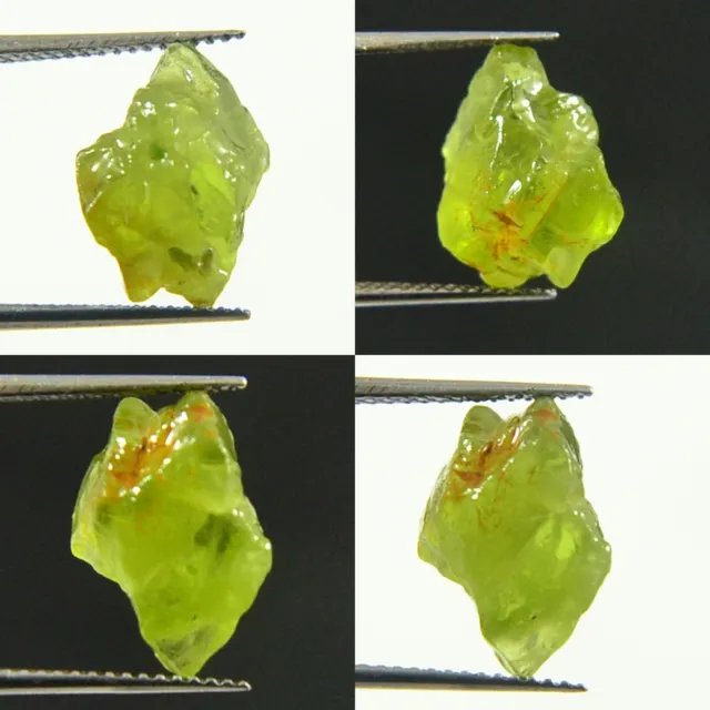 5.45Ct Naturel Vert Peridot Cristal FACET Brute Spécimen De Brésil