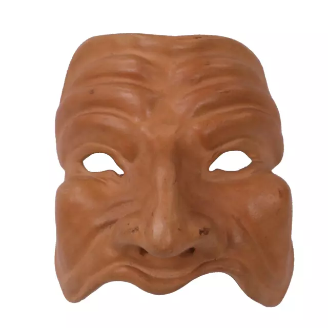 Italienische Keramikmaske Pulcinella Venedig um Mitte des Jahrhunderts um 1950