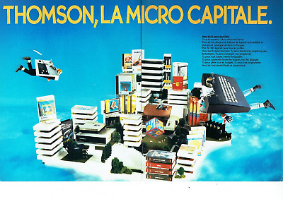 2p Michel Platini PUBLICITE ADVERTISING 016  1985  THOMSON téléviseur MC4 