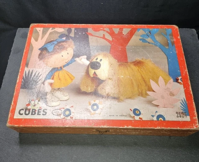 Carte Animée Vintage ORTF - Relief Pop-up Rébus Petit Train - Interlude Brunot TV