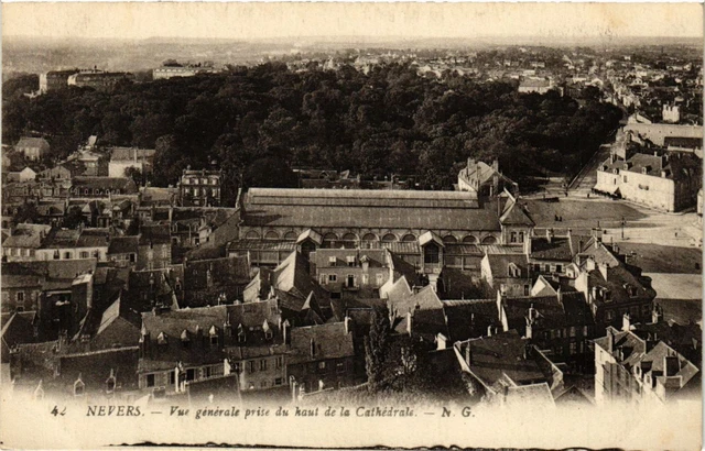 CPA AK NEVERS - General view taken from the top of the Cathedral (355648)
