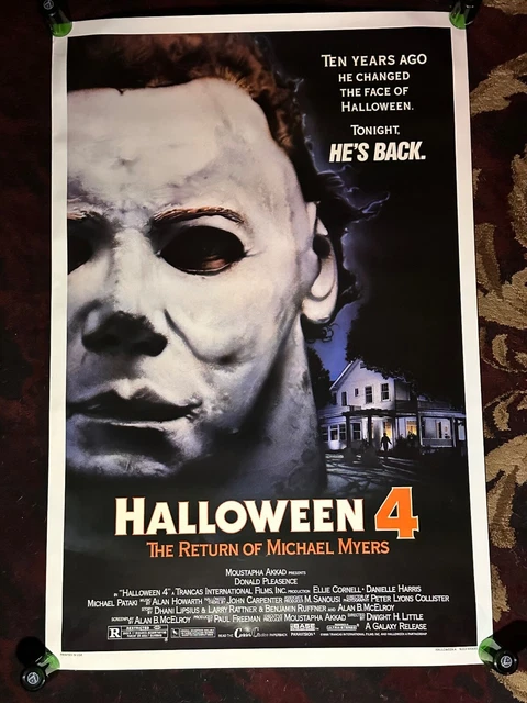 HALLOWEEN 4 Original Theatrical Poster 27x41 THE RETURN OF MICHAEL MYERS HALLOWEEN 4 Original Theatrical Poster 27x41 THE RETURN OF MICHAEL MYERS