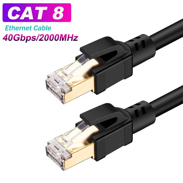 CAT8 Ethernet Cable 40Gbps 2000Mhz Gigabit RJ45 LAN Patch Cord Network lot