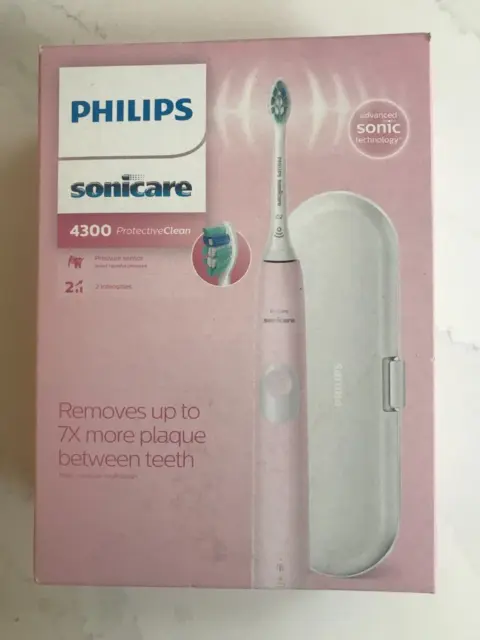 Philips Sonicare ProtectiveClean 4300 Pink Electric Toothbrush HX6806/03 BNIB 3