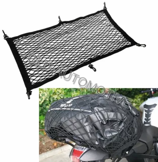 RETE FERMABAGAGLI ELASTICA 65x35cm Multiuso per Fissare oggetti Moto Scooter