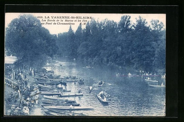 CPA La Varenne-St-Hilaire, Les Bords de la Marne et les Iles au Pont de Chennev