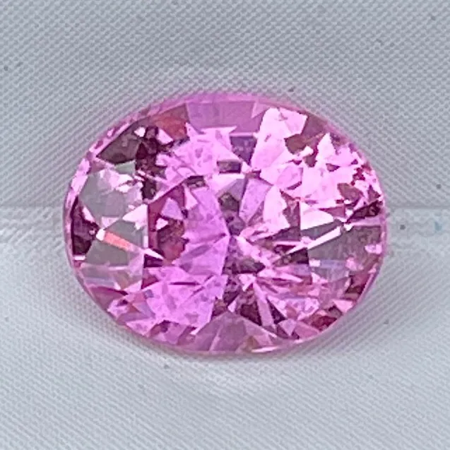 CERTIFIED Natural 1.07 Cts Unheated Ceylon Pink Sapphire Oval Gemstone Love