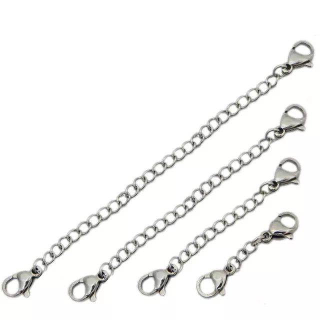 2 stk Rostfreier Stahl Kettenverlängerung Verlängerung Halskette Armband