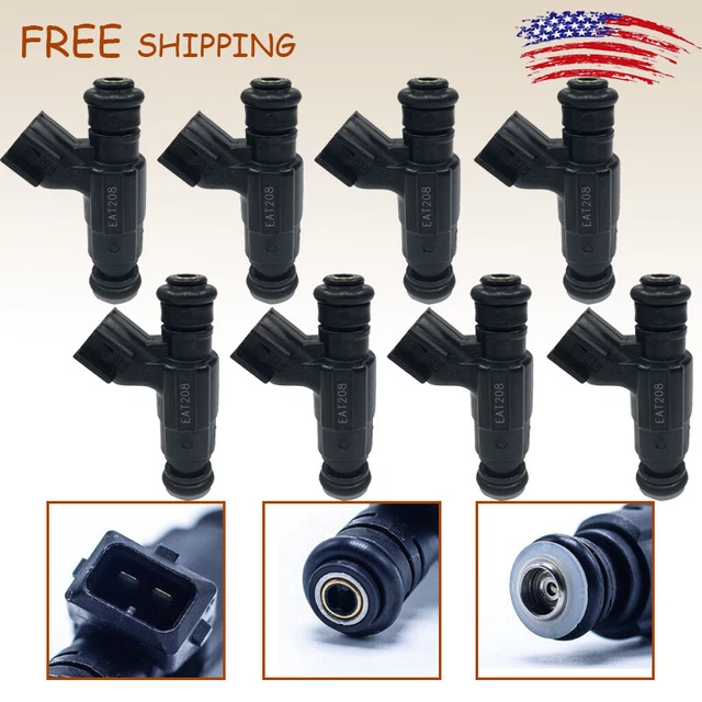 8PCS Fuel Injectors 1000CC 96LBS Ftis Hemi Corvette Ls2 Highz E85 MATCHED Turbo
