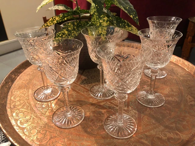 Lot 5 verres à eau Cristal Saint Louis collection Tommy "taille 904" + un offert