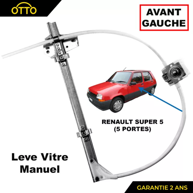 Mecanisme Leve Vitre Manuel Avant Gauche pour RENAULT EXPRESS SUPER 5 7700762671