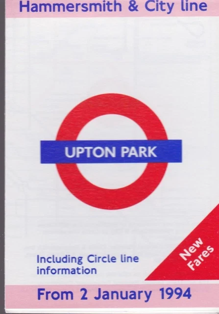 LONDON UNDERGROUND TUBE Map & Guide Upton Park 29 Sep 2002 Excellent