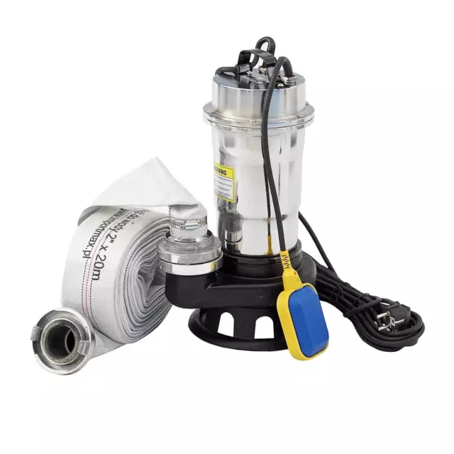 Pompa sommersa 550 W pompa acque reflue pompa acqua sporca NITRO 18000L/h + tubo C 20 m