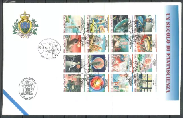 1998 - Fdc Ufficio Filatelico Di San Marino