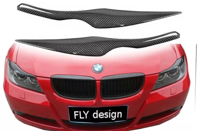 Headlamp Dazzle Set„ Evil Eye “Made of Real Carbon Fits for BMW E90 & E9