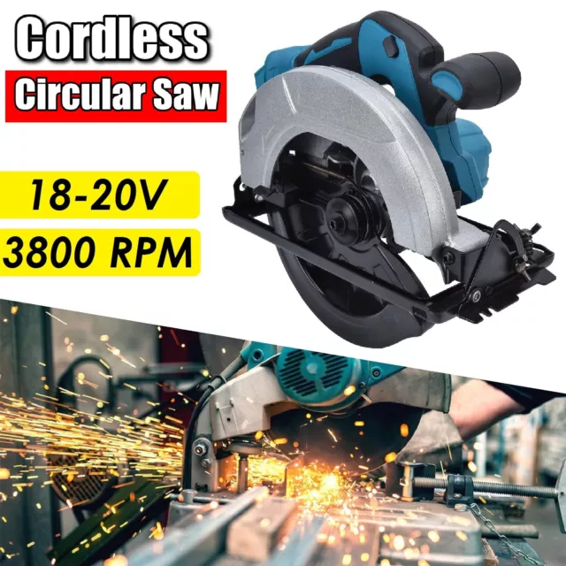 Cordless Circular Saw 185mm7'' Brushless with Tool Li-Ion Battery Saw Blades Set