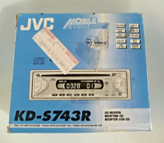JVC KD-G343 KDG343 Autoradio CD Avant Aux