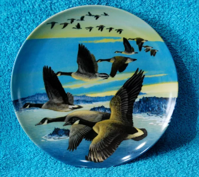 Collectors Plate 'southward bound' Wings Upon The Wind Geese by Donald Pentz