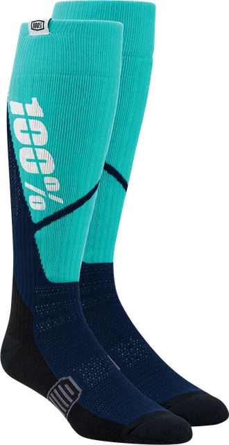 100% 20053-00003 Sock Torque Steel/Nv S/M Calza Performance