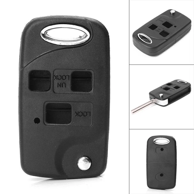 3 Button Remote Key Blank Shell Fob Case Fit Lexus IS200 GS300 LS400 RX300 Car