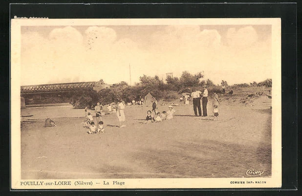 CPA Pouilly-sur-Loire, La Plage