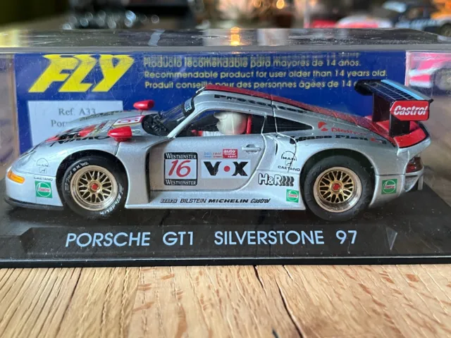 FLY Porsche GT1 SILVERSTONE 97 REF A33 k. SCX NINCO CARRERA