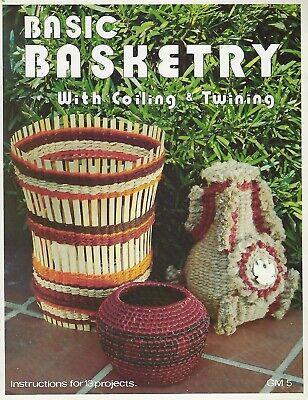 Basic cestería con arrolla & vpluble Vintage proyecto de artesanía Libro De Instrucciones Nuevo